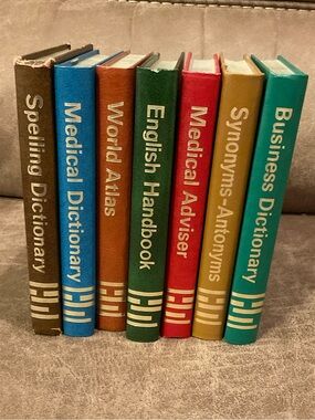Vintage Mini Reference Book Set